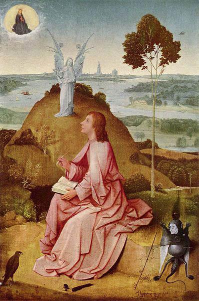 Hieronymus Bosch Saint John the Evangelist on Patmos. oil painting picture